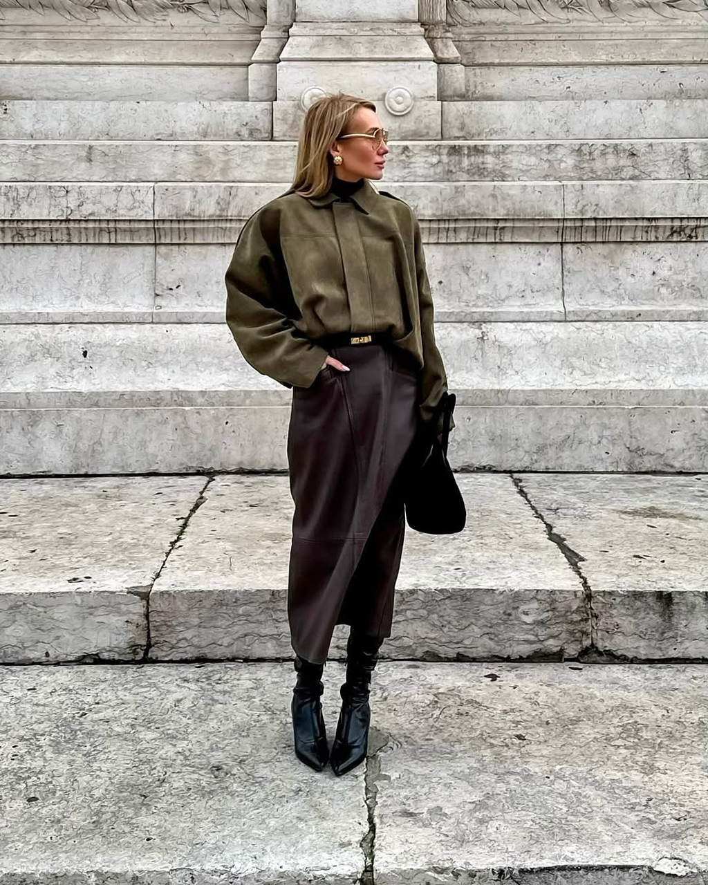 Fae | Elegant Suede Leather Jacket for Women