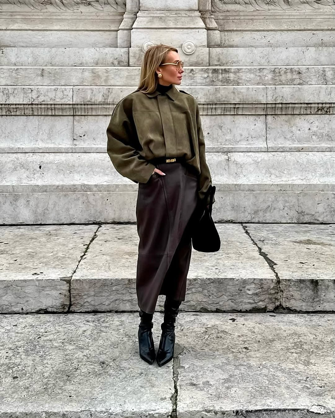 Fae | Elegant Suede Leather Jacket for Women
