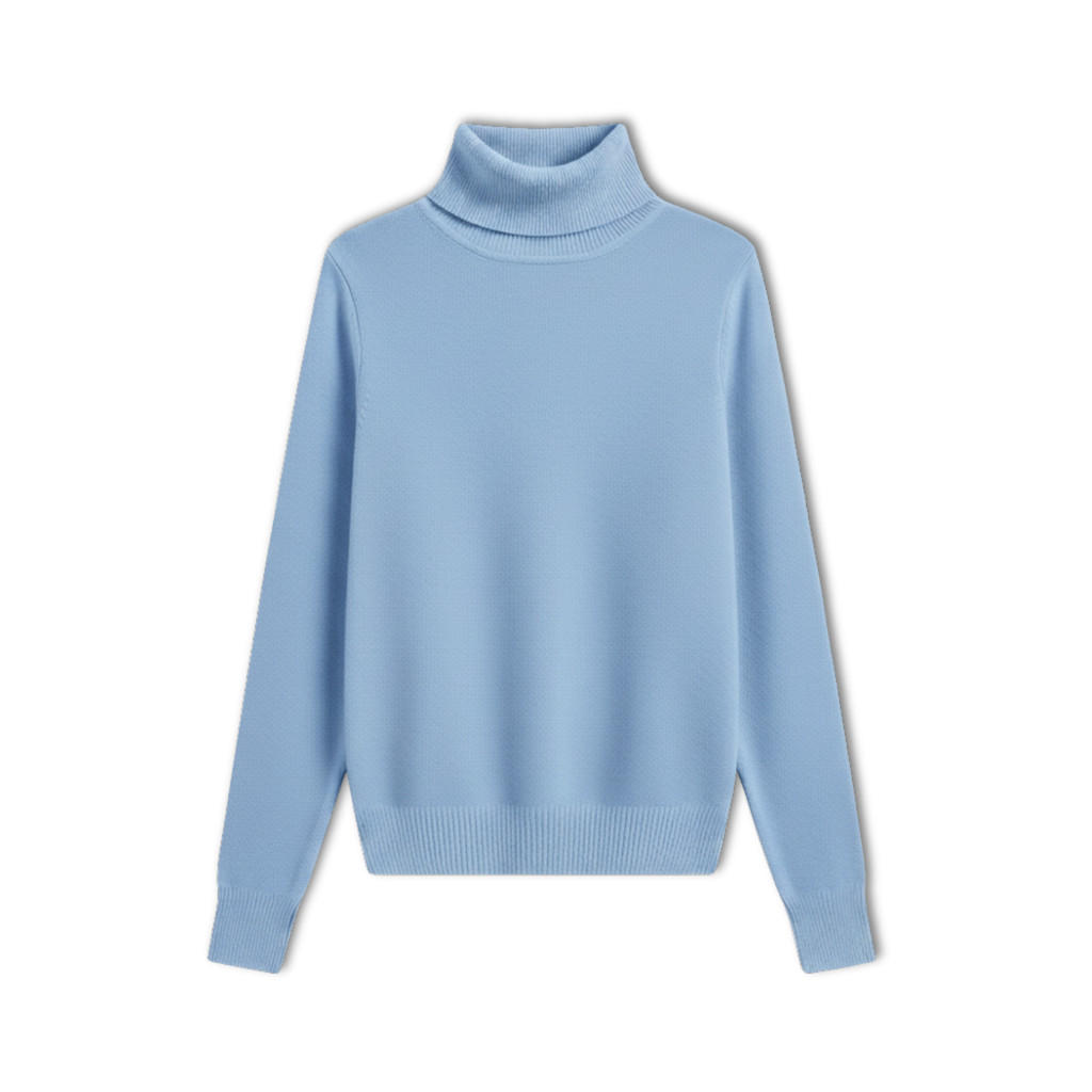 Lia | Wool Cashmere look Turtleneck Sweater Women Pullover