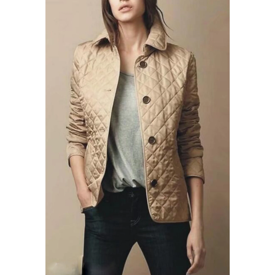Lia | Women’s Button Down Down Jacket Modern Warm Stylish Comfortable