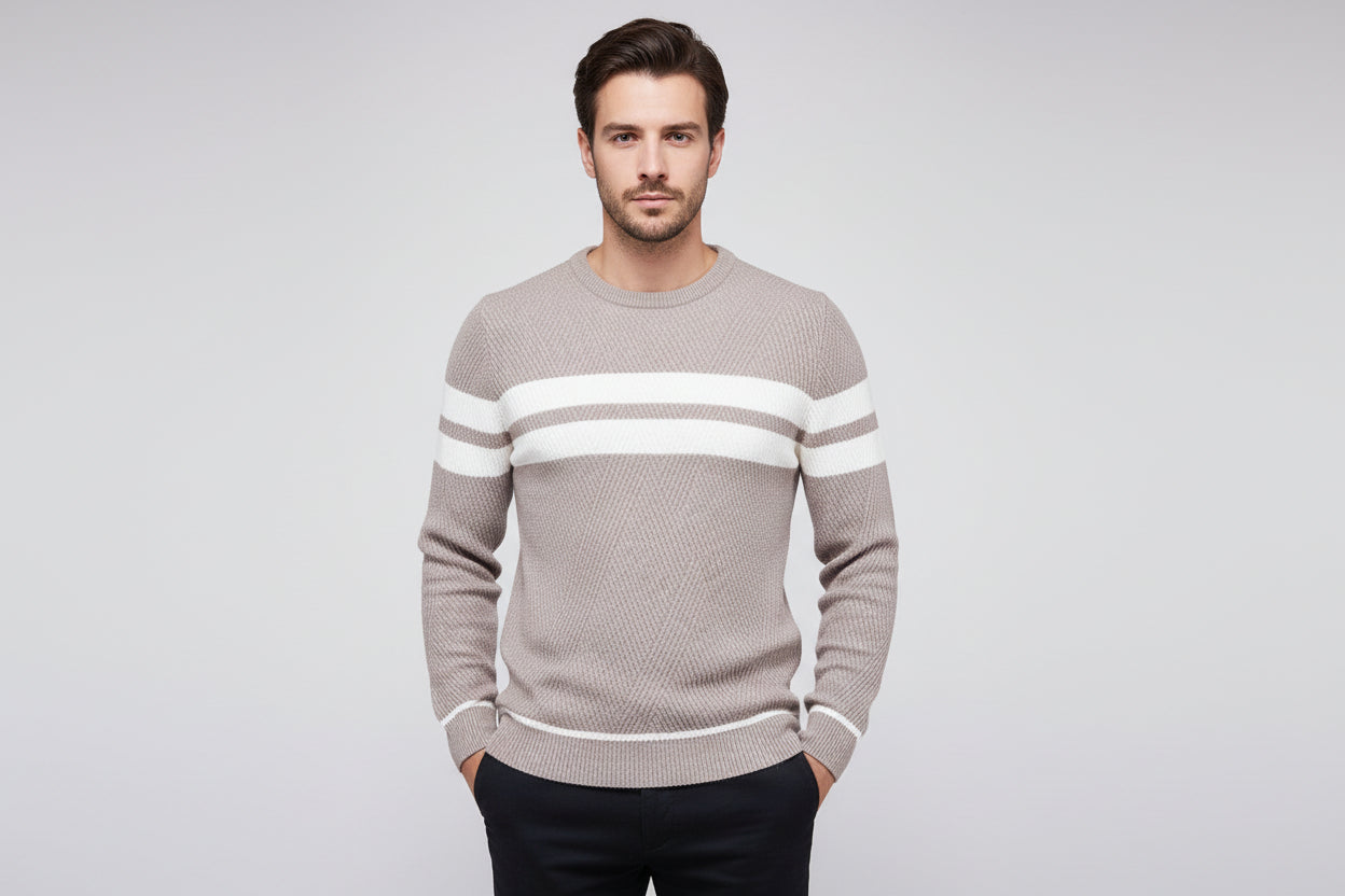 Elroy - Casual Striped Sweater