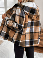 Lucy | Women’s Plaid Hooded Fleece Jacket