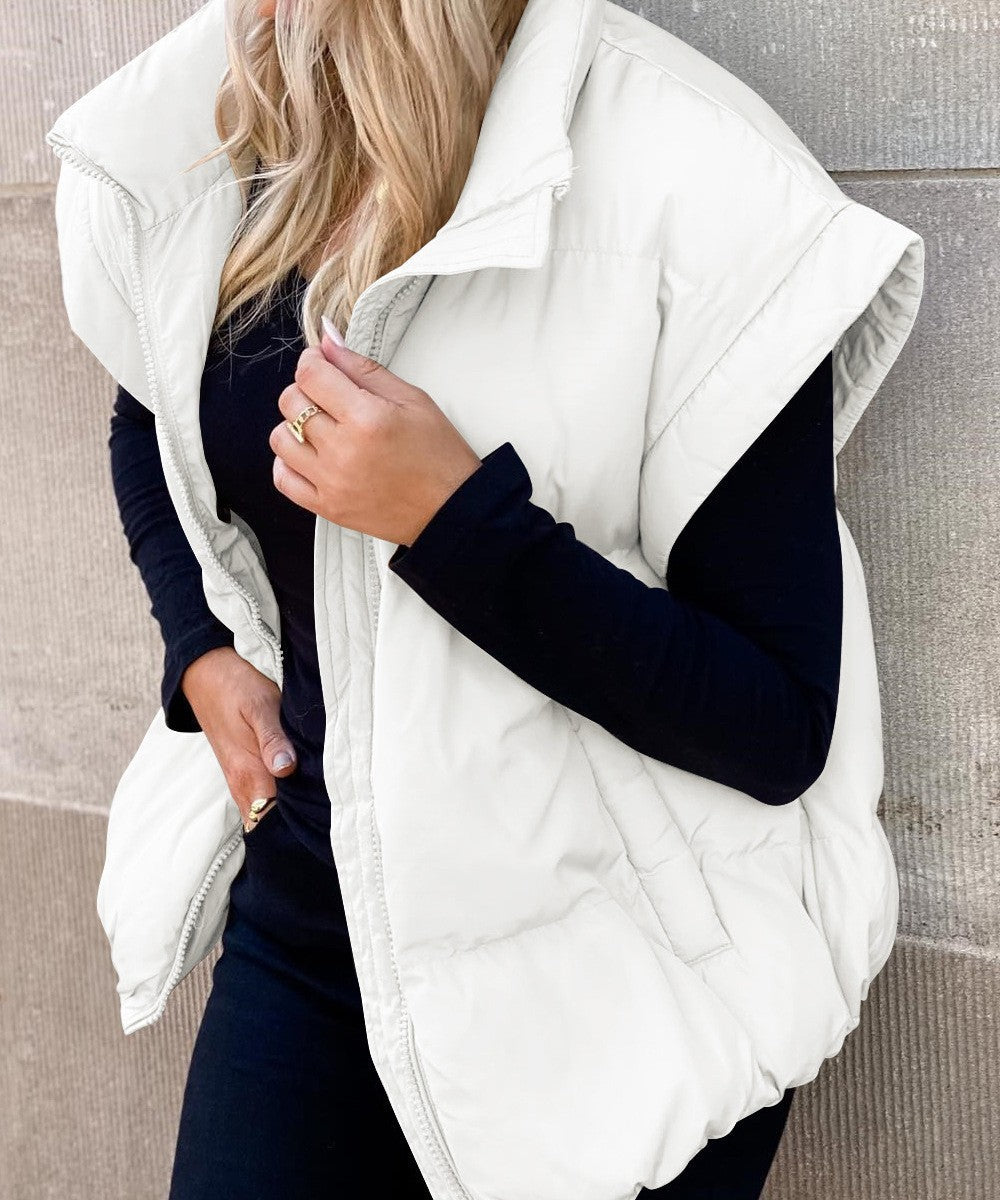 Quilted Body Warmer with Zipper | Fall/Winter