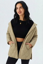 Lina | Quilted Hooded Jacket