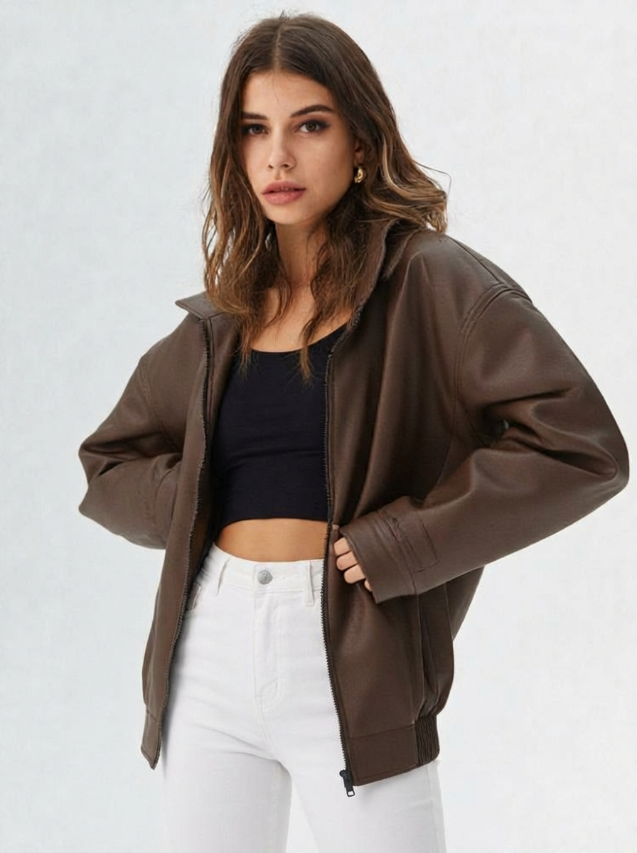 Noa |  Faux Leather Jacket