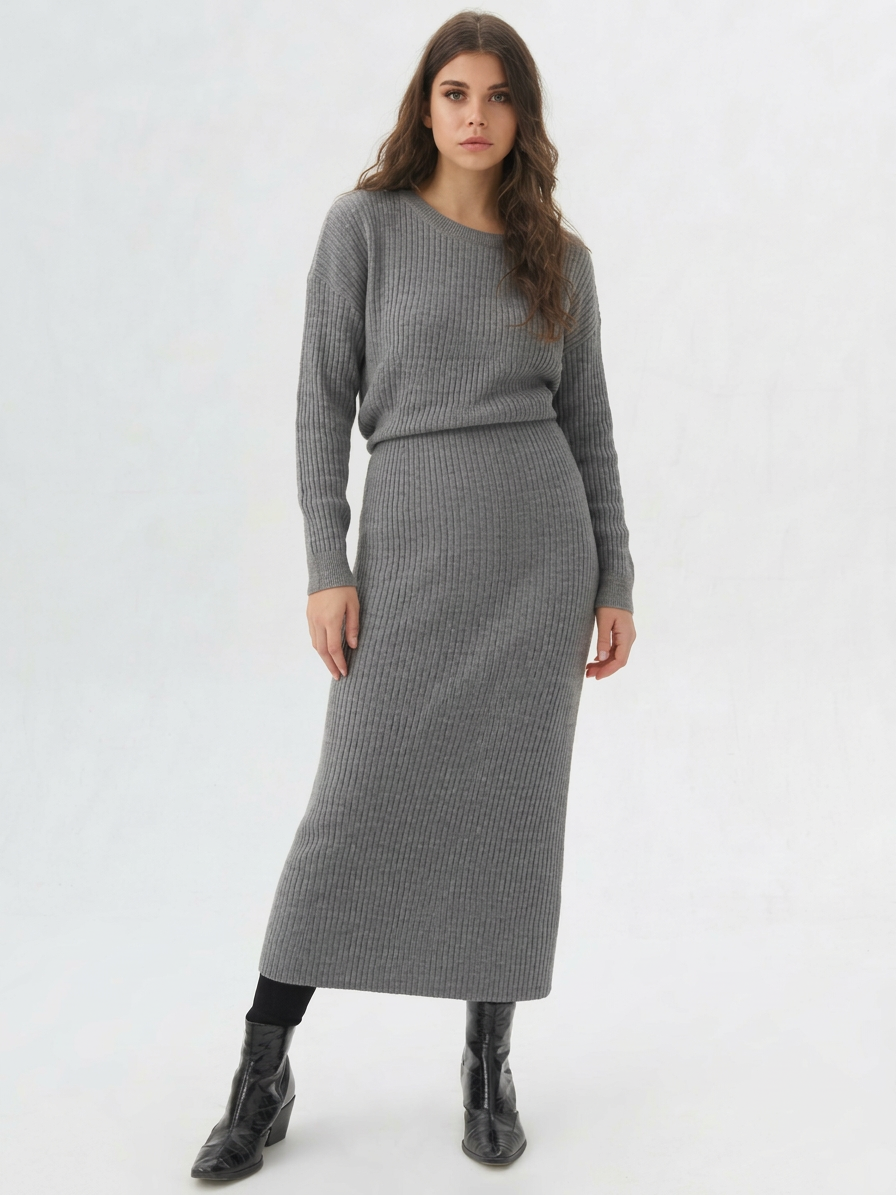Lia | Ribbed Knit Dress