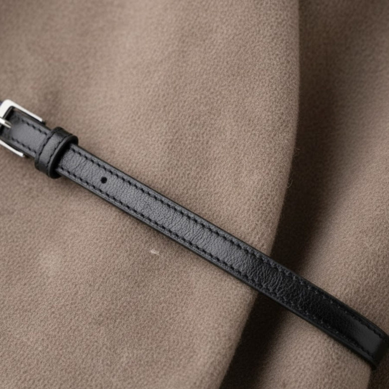Lia | Women's V-Neck Wrap Jacket with Waist Belt Long Sleeve Soft Elegant Outerwear Coat