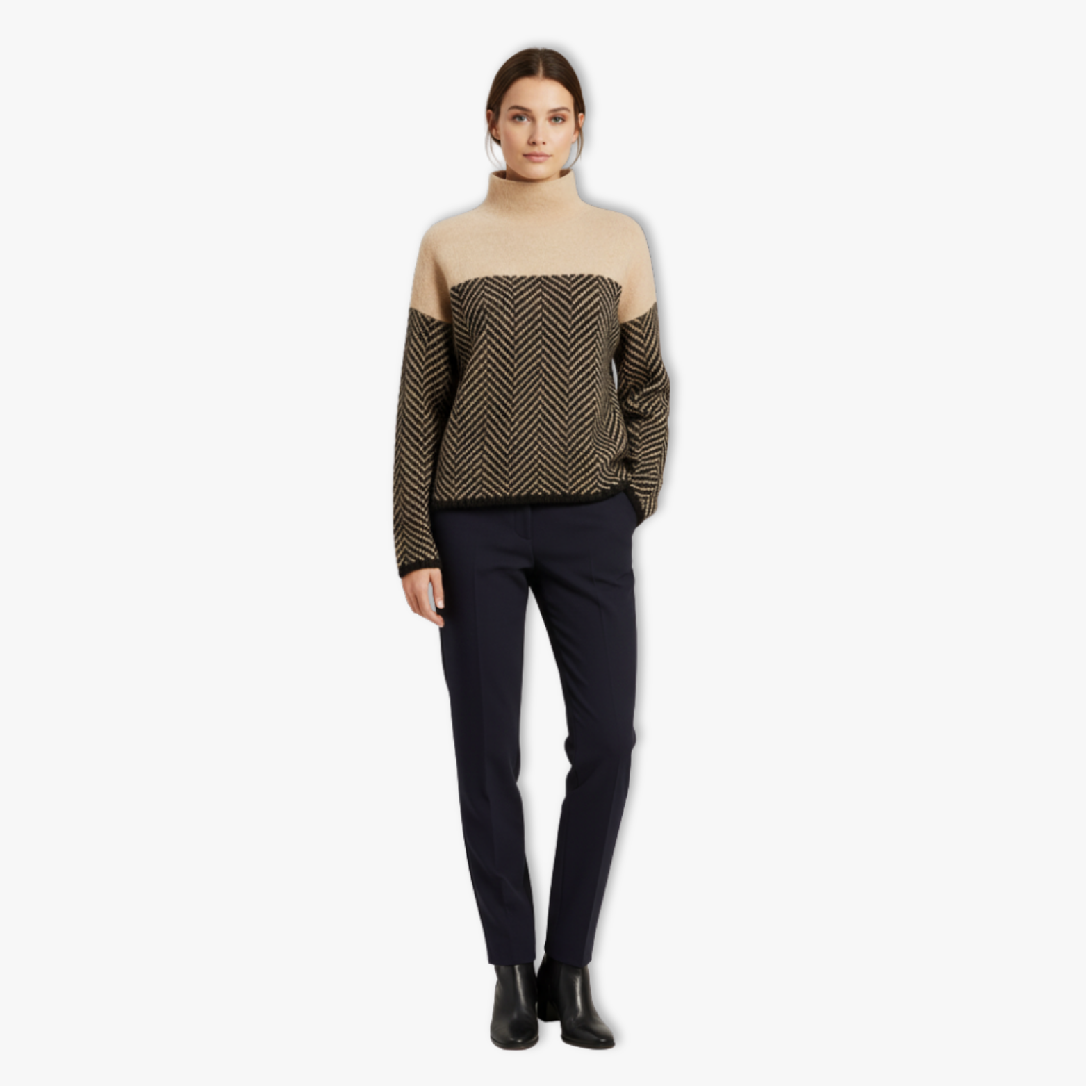 Lia | High Collar Women's Base Shirt Thickened Knitwear Innerwear