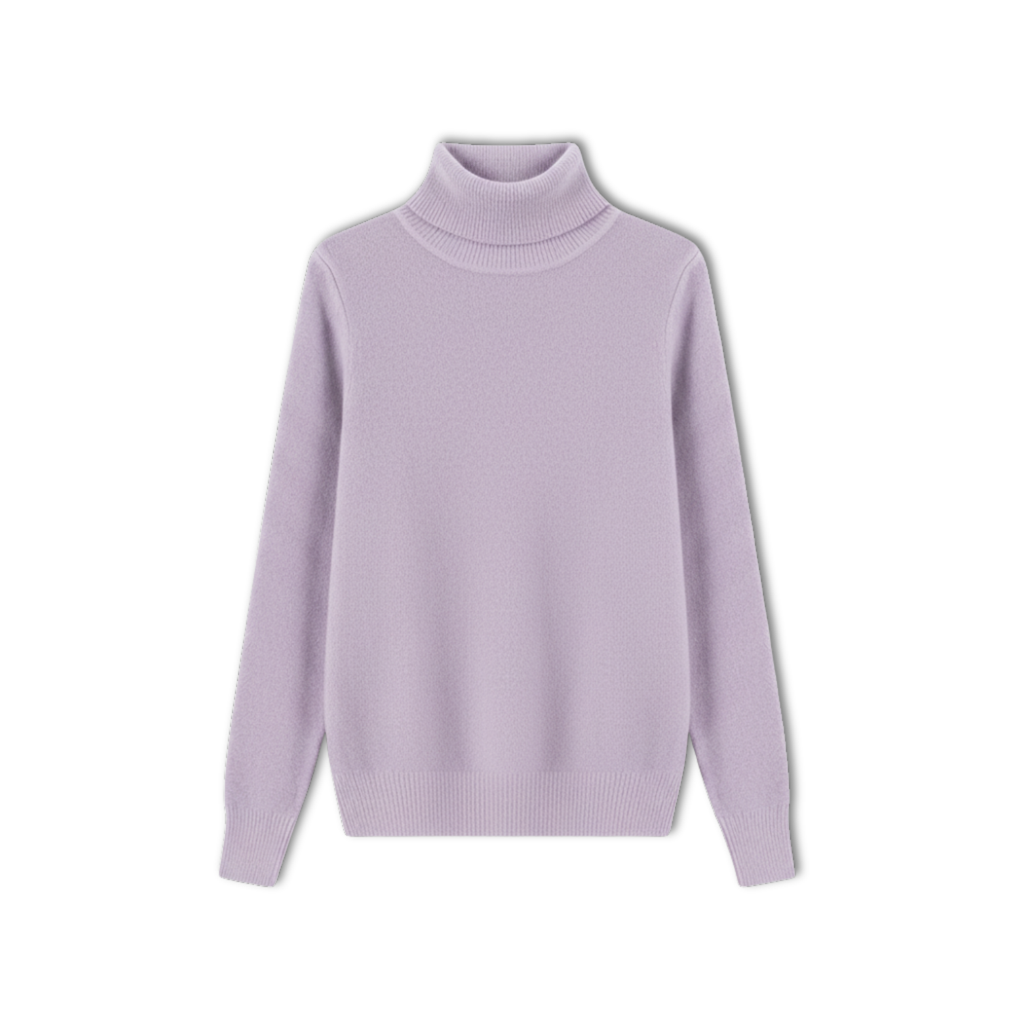 Lia | Wool Cashmere look Turtleneck Sweater Women Pullover