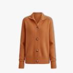 Lia | Stand Collar Knitted Cardigan Women Loose Short Jacket