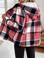 Lucy | Women’s Plaid Hooded Fleece Jacket