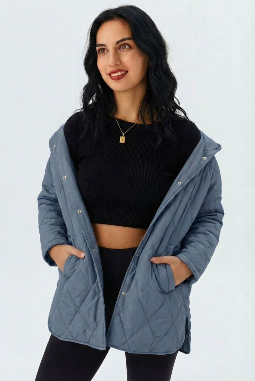 Lina | Quilted Hooded Jacket
