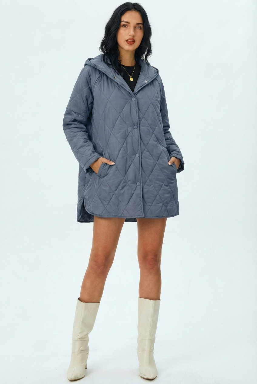 Lina | Quilted Hooded Jacket