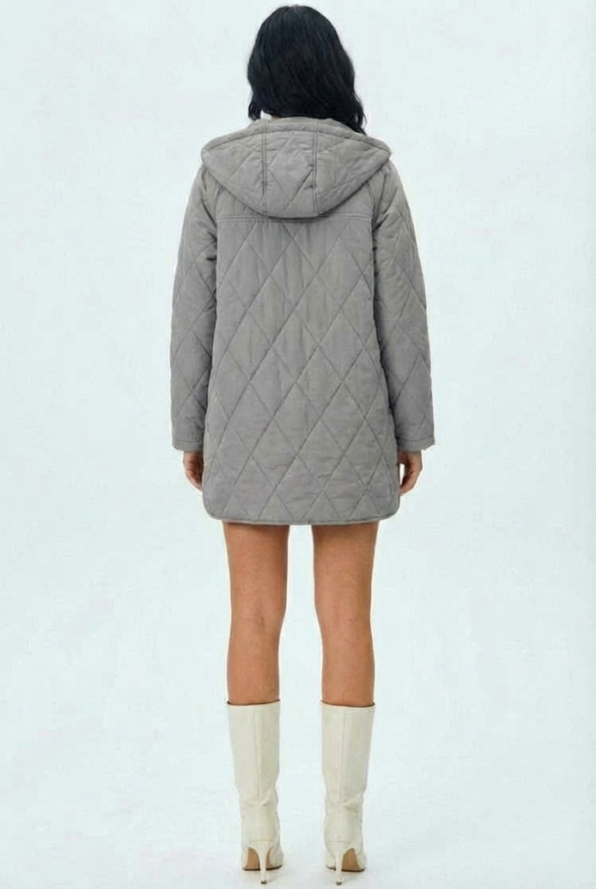 Lina | Quilted Hooded Jacket
