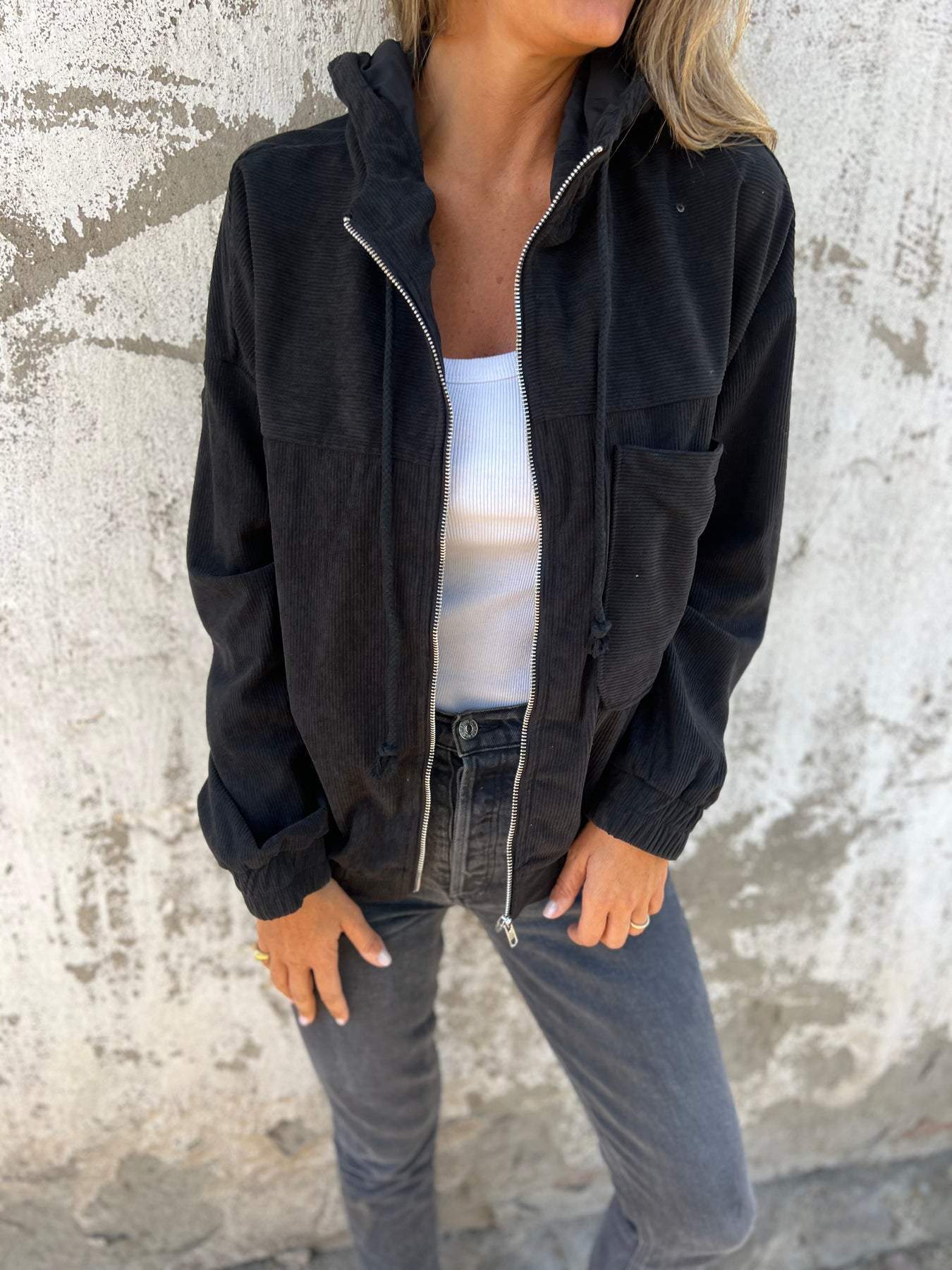 Anna | Soft Cord Fabric Casual Style Jacket