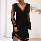 The Amira Esra Midnight Sheer Elegance Dress