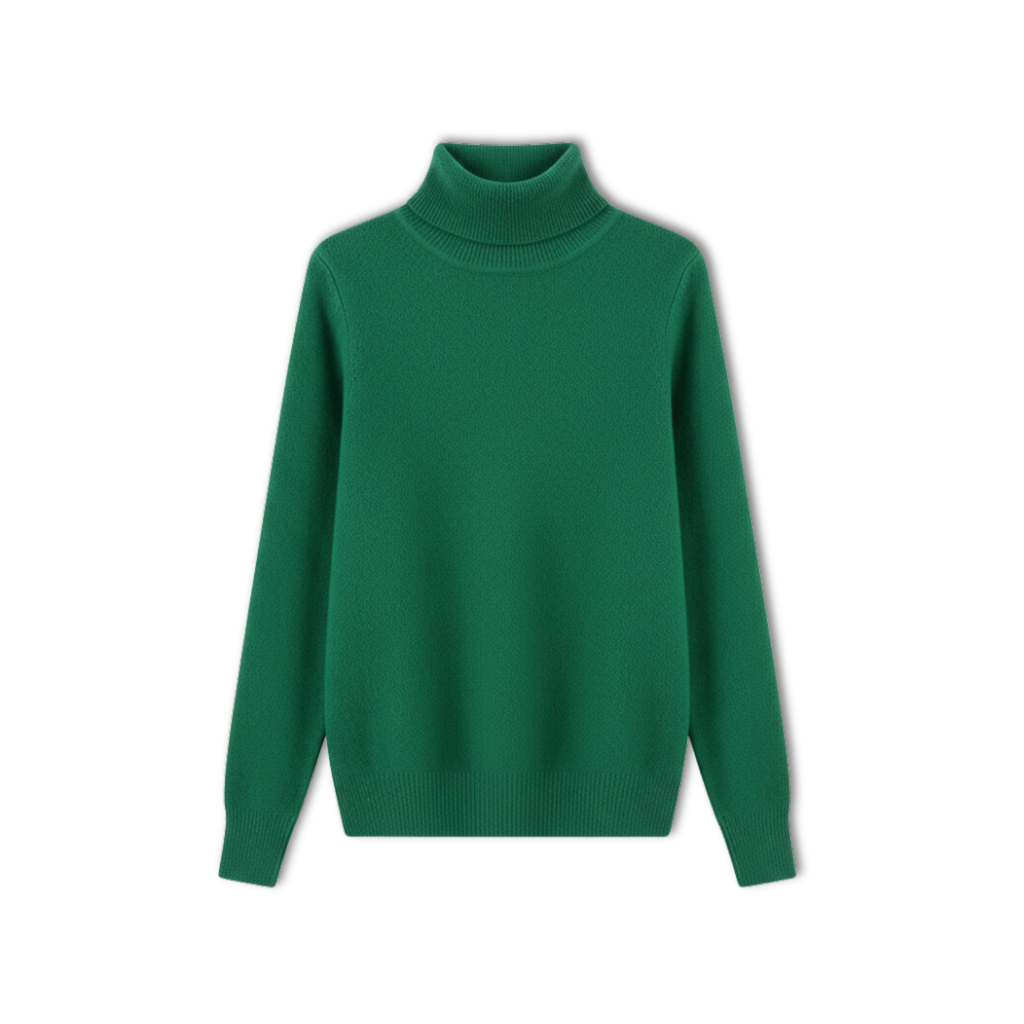 Lia | Wool Cashmere look Turtleneck Sweater Women Pullover