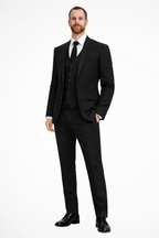 Liam | Men Linen Three Piece Wedding Guest Suit Blazer Trousers and Waistcoat Set