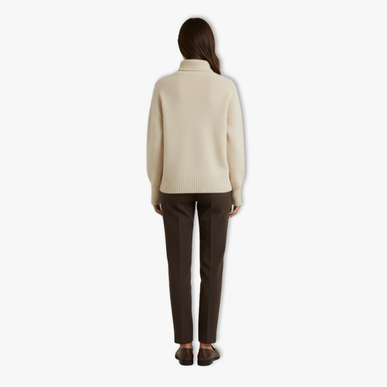 Lia | High Neck Sweater Women Soft Knitwear Lazy Style Pullover