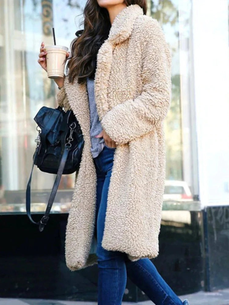 Lia | Teddy coat hidden pocket soft lining comfortable - Winter Jacket