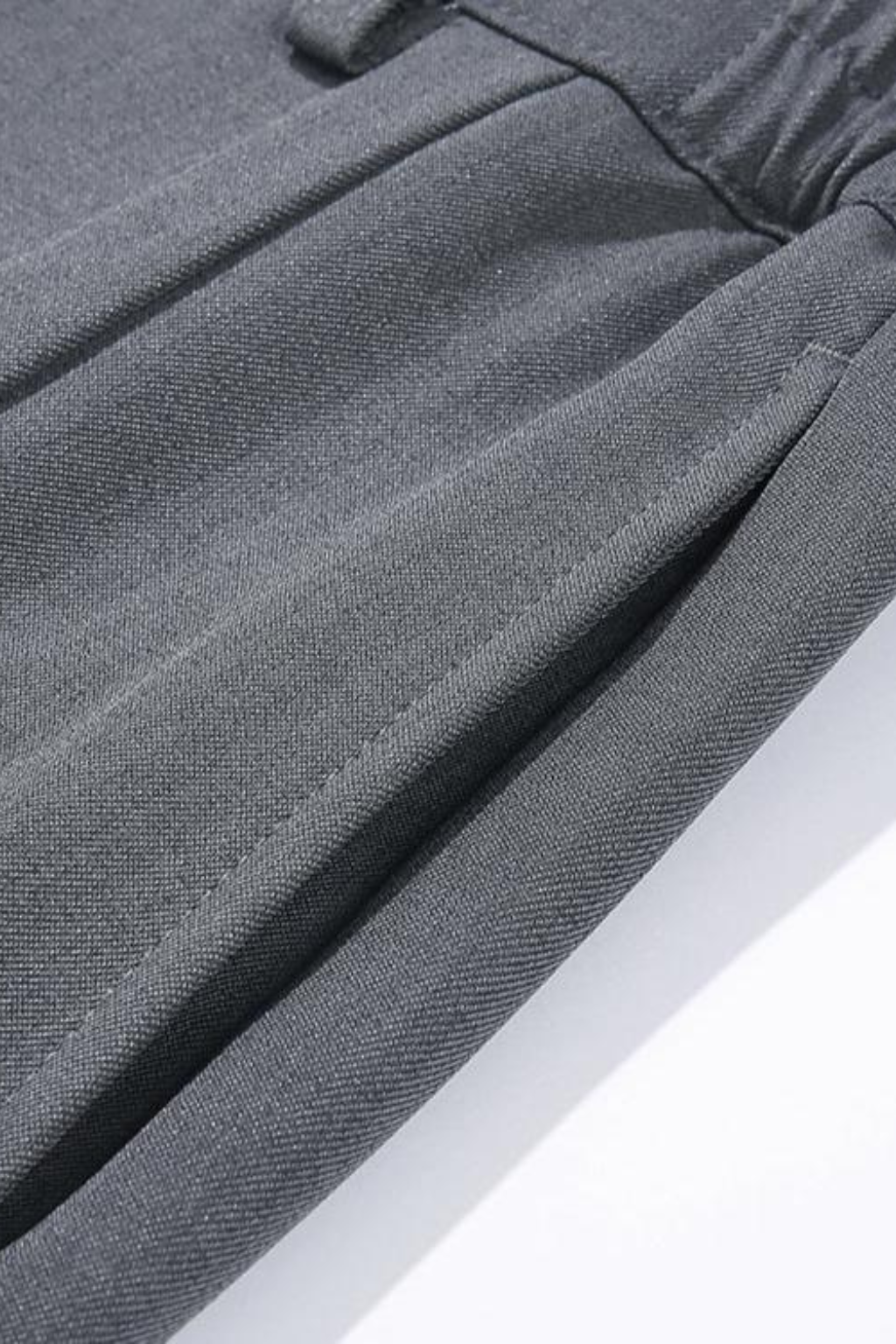 Liam | Men Front Pleat Wide Leg Straight Hem Tailored Trousers