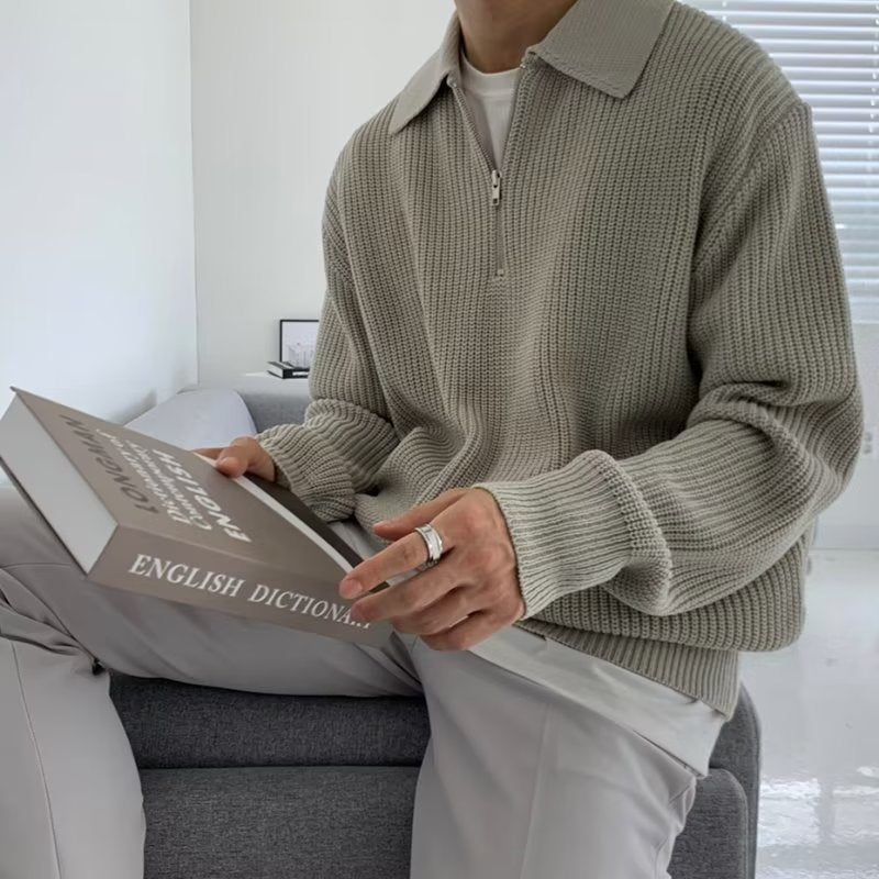 Nathan Jake - Classic Knit Zip Sweater
