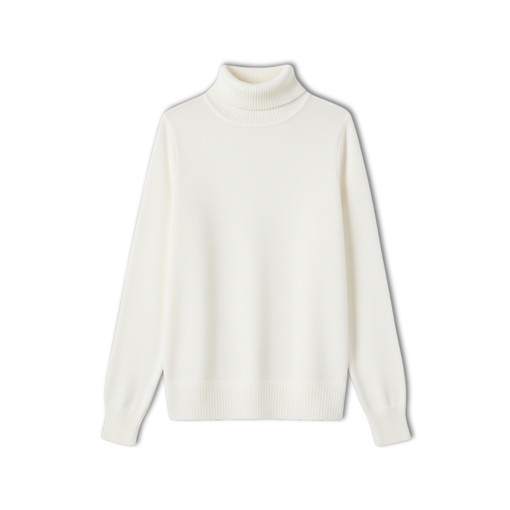 Lia | Wool Cashmere look Turtleneck Sweater Women Pullover