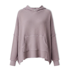 Lia | New Waffle Oversized Hoodies Women Long Sleeve Patchwork Jogger Sweatshirt
