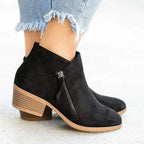 Luica | Suede Ankle Boots with Comfortable Heel