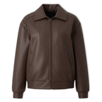 Lia | Women Punk Pu Faux Leather Zipper Jacket Lapel Moto Crop