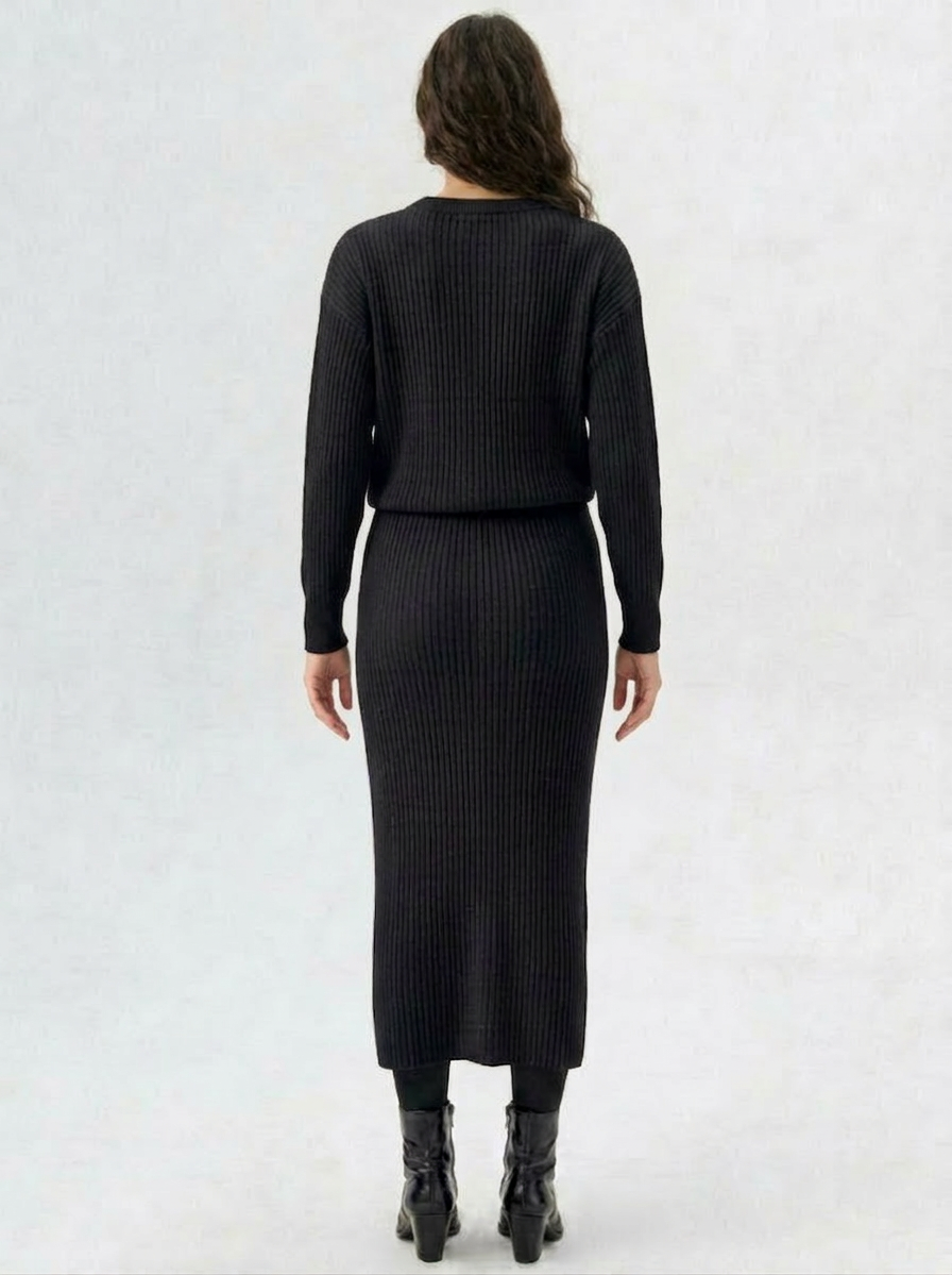 Lia | Ribbed Knit Dress