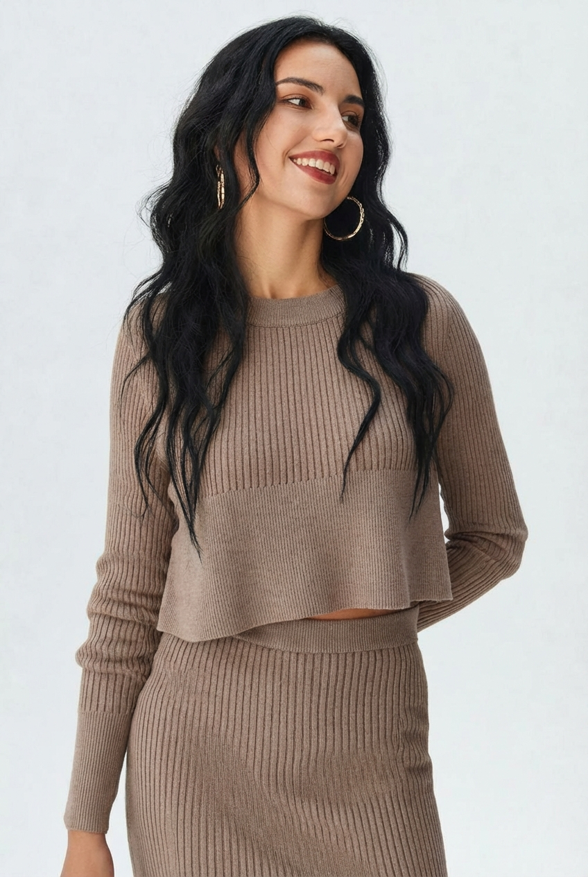 Lisa | Ribbed Knit Set
