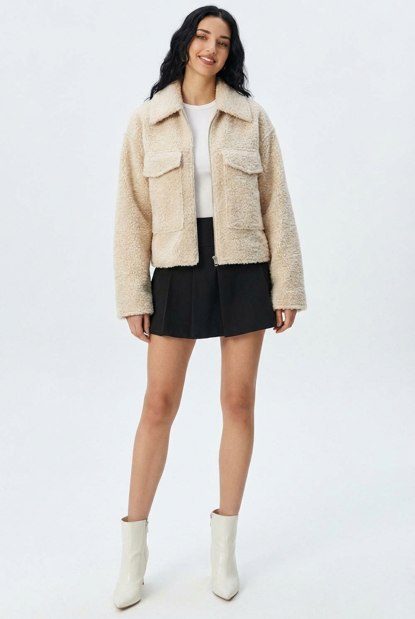 Noa | Tweed Zip Jacket