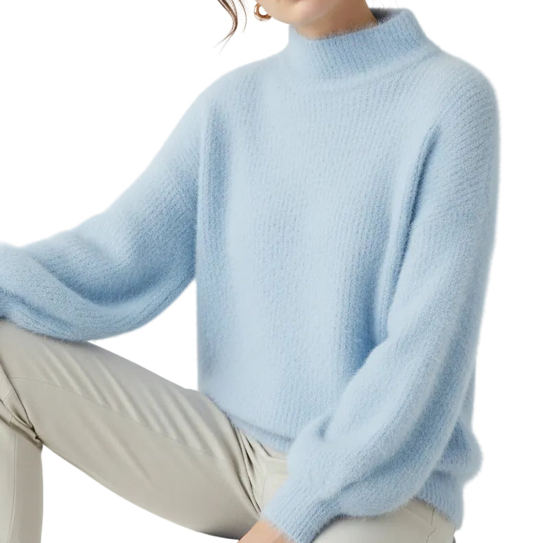 Janice |  Lantern Sleeve Sweater