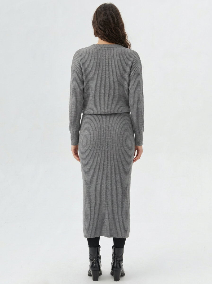 Lia | Ribbed Knit Dress