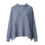 Lia | New Waffle Oversized Hoodies Women Long Sleeve Patchwork Jogger Sweatshirt