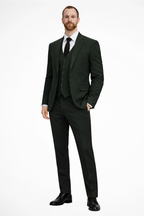 Liam | Men Linen Three Piece Wedding Guest Suit Blazer Trousers and Waistcoat Set
