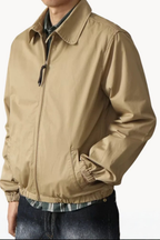 Liam | Men Zip Up Harrington Jacket with Elasticated Cuffs
