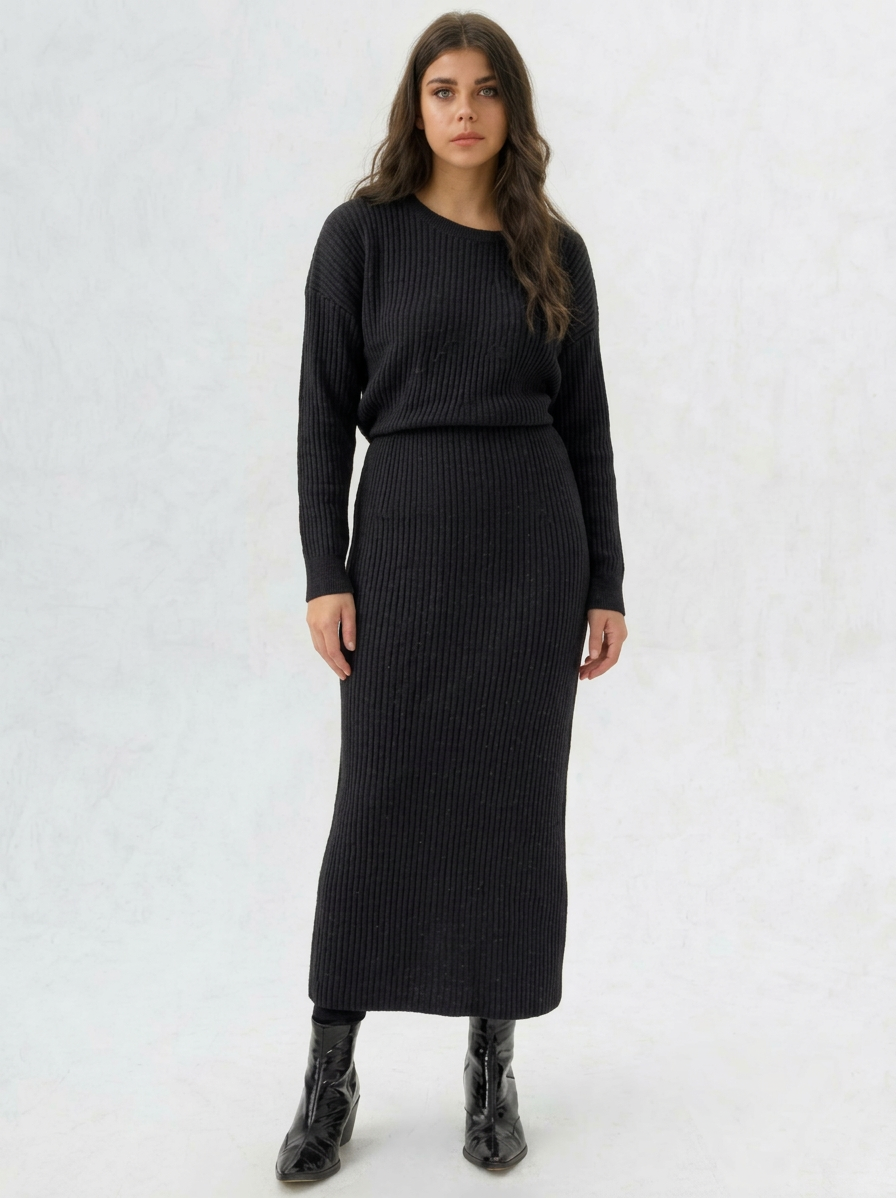 Lia | Ribbed Knit Dress