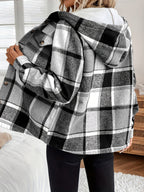 Lucy | Women’s Plaid Hooded Fleece Jacket
