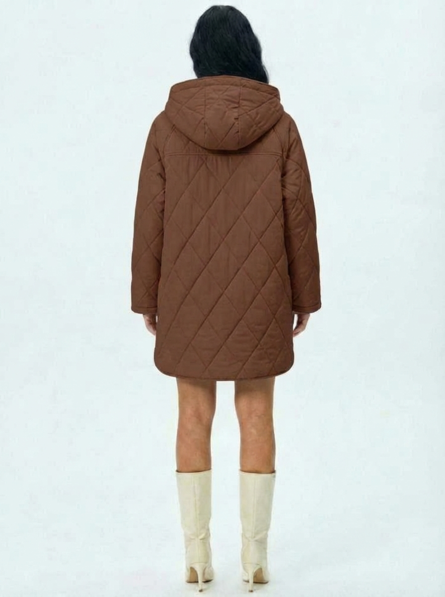 Lina | Quilted Hooded Jacket