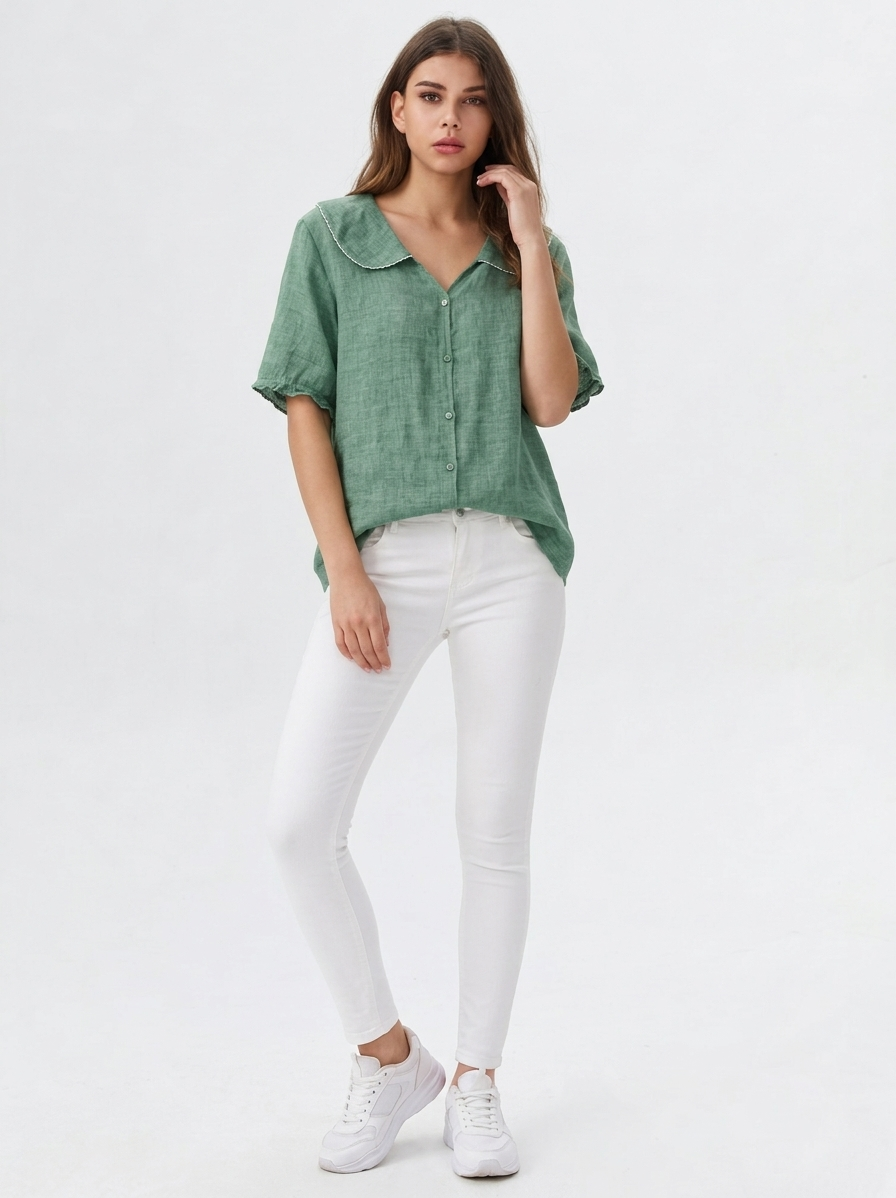 Lina | Linen Ease Blouse