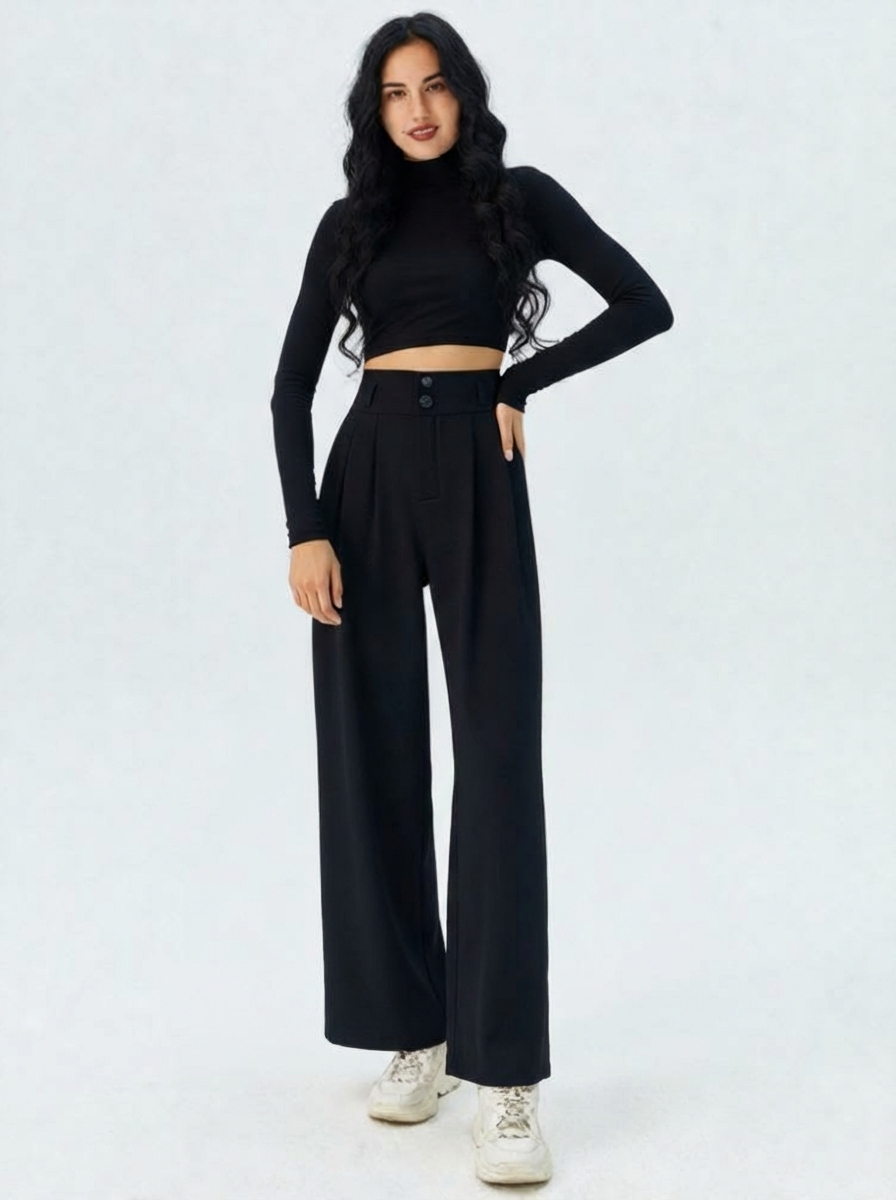 Lina | Tailored Wide-Leg Trousers