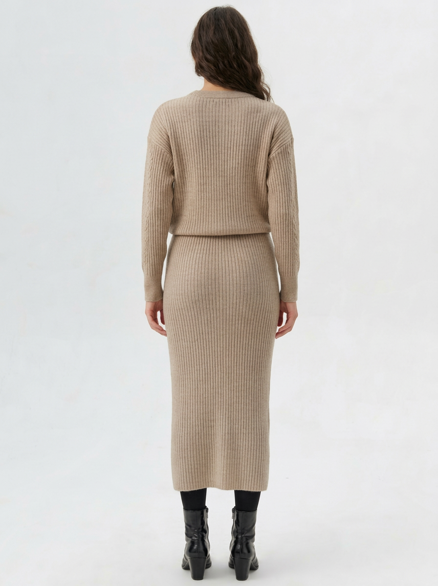 Lia | Ribbed Knit Dress