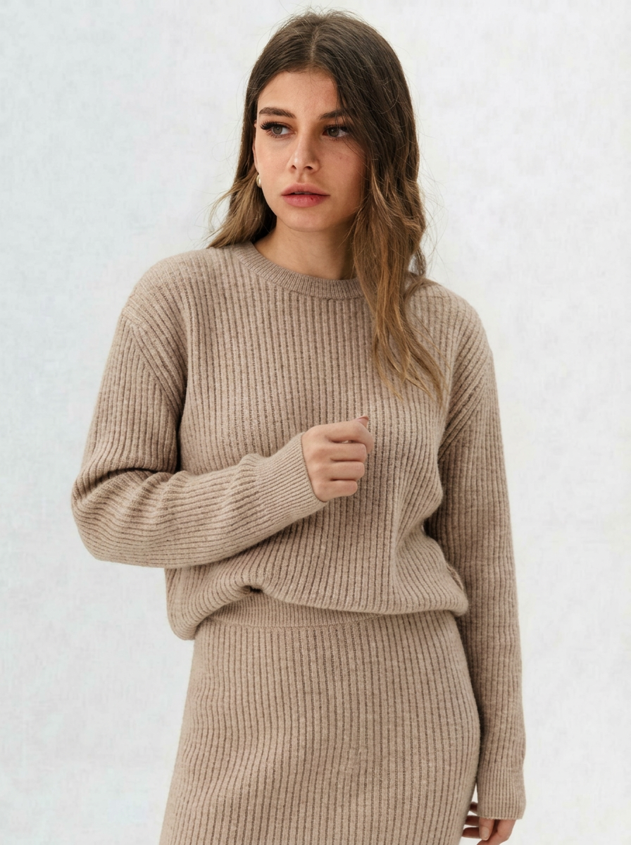 Lia | Ribbed Knit Dress