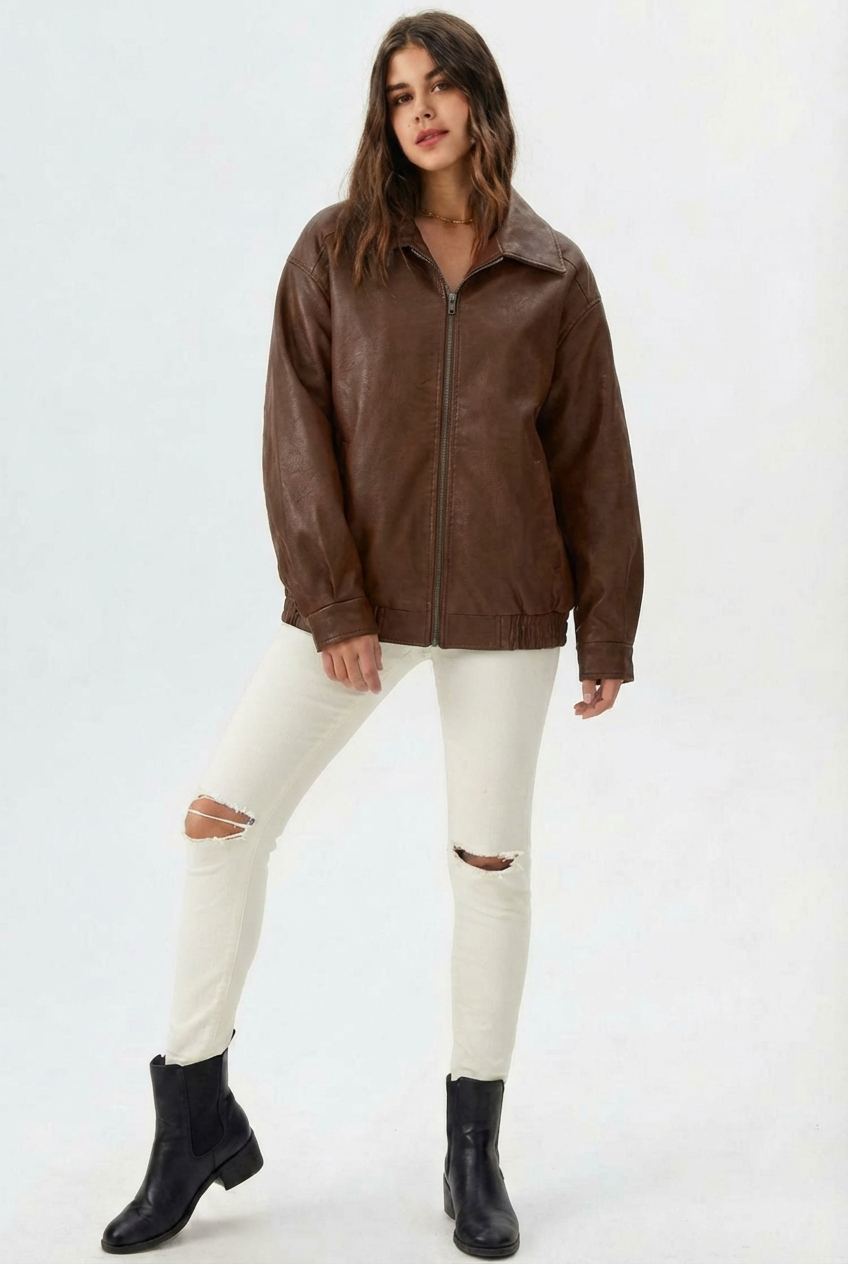 Noa |  Faux Leather Jacket