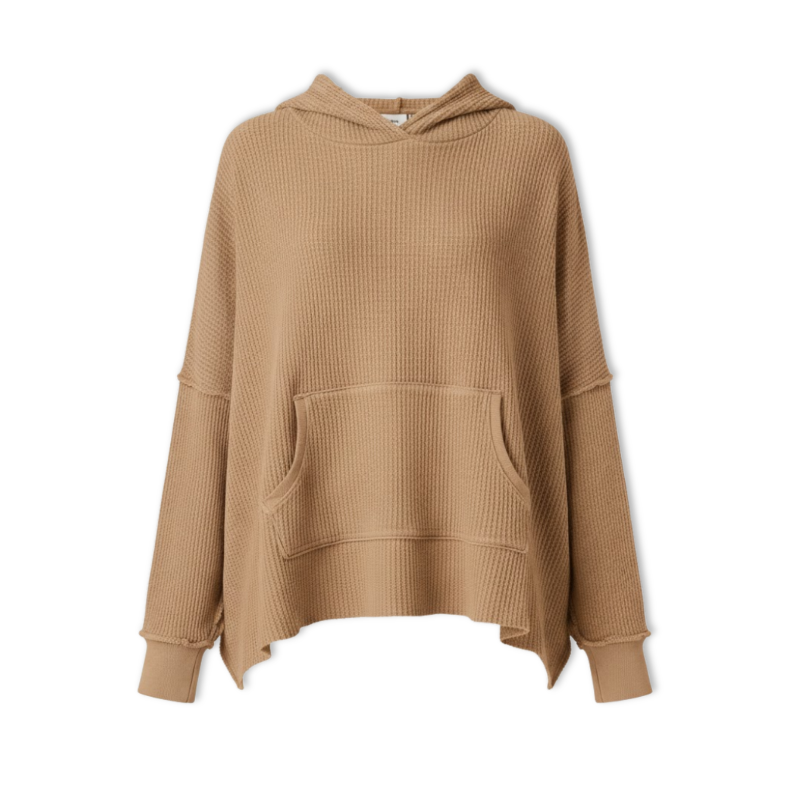 Lia | New Waffle Oversized Hoodies Women Long Sleeve Patchwork Jogger Sweatshirt