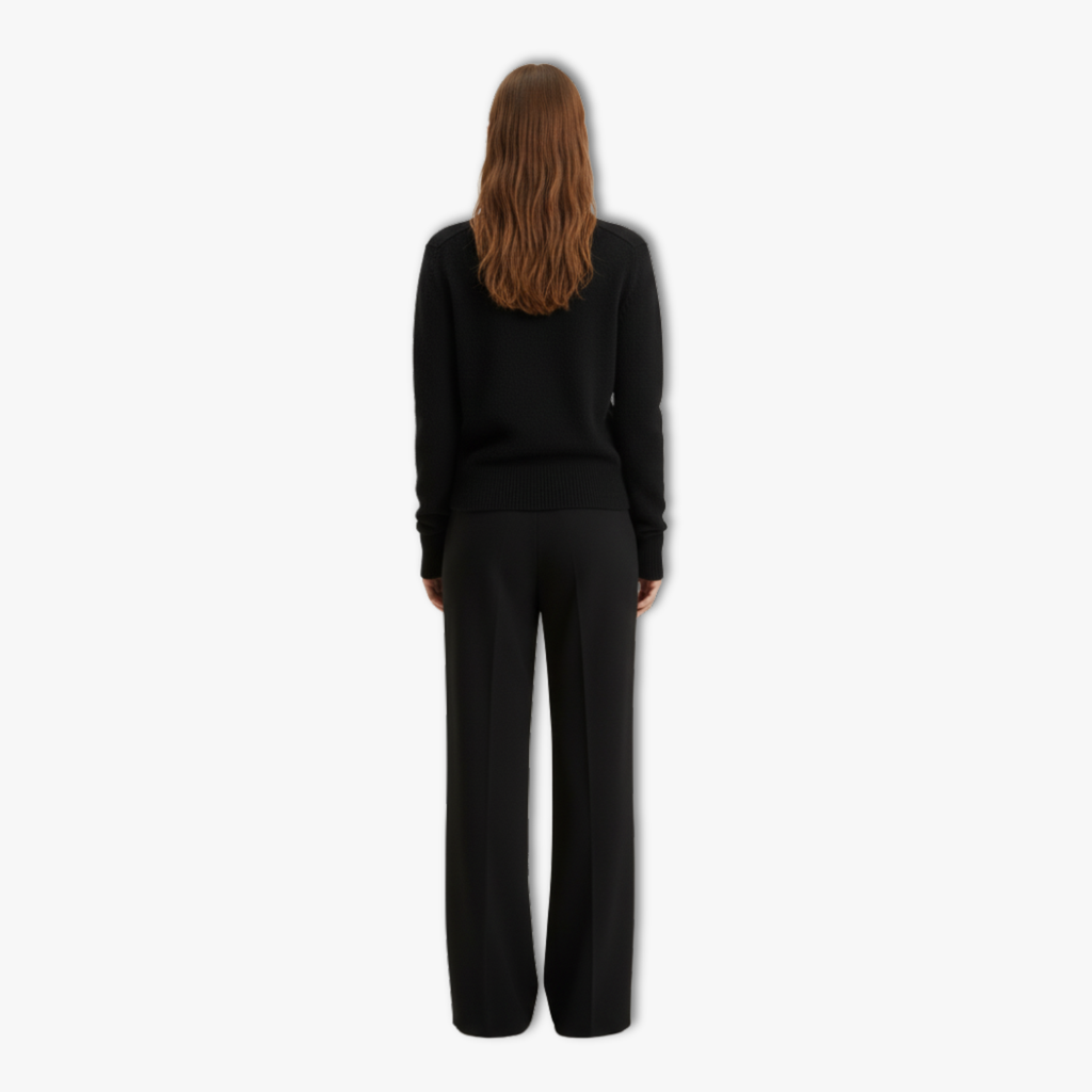 Lia | Stand Collar Knitted Cardigan Women Loose Short Jacket