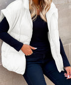 Quilted Body Warmer with Zipper | Fall/Winter
