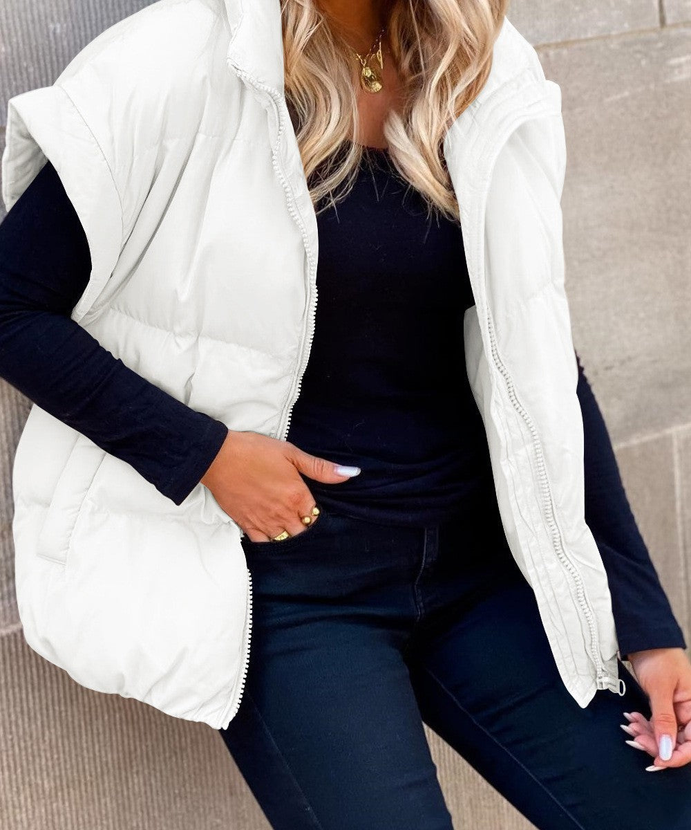 Quilted Body Warmer with Zipper | Fall/Winter